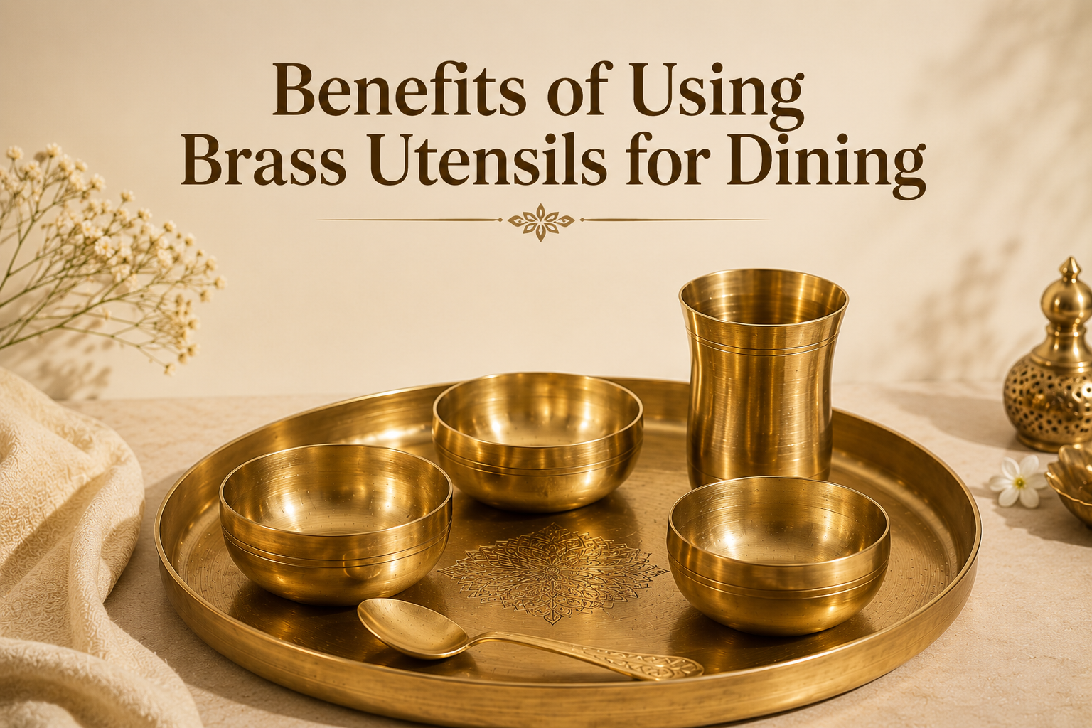 Benefits of Using Brass Utensils for Dining | A Traditional Choice for Modern Homes