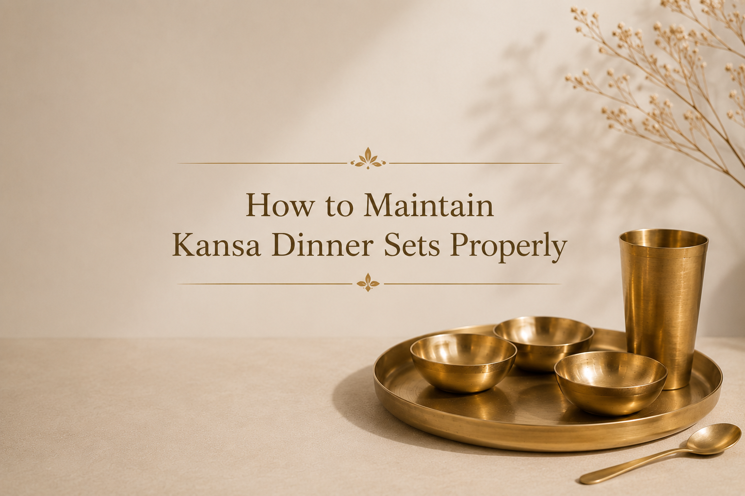 How to Maintain Kansa Dinner Sets Properly | Complete Care Guide