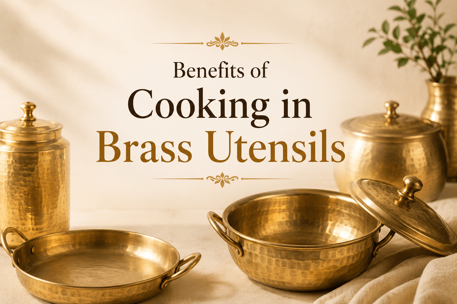 Benefits of Cooking in Brass Utensils | Traditional Indian Cookware Guide - Royalstuffs.com