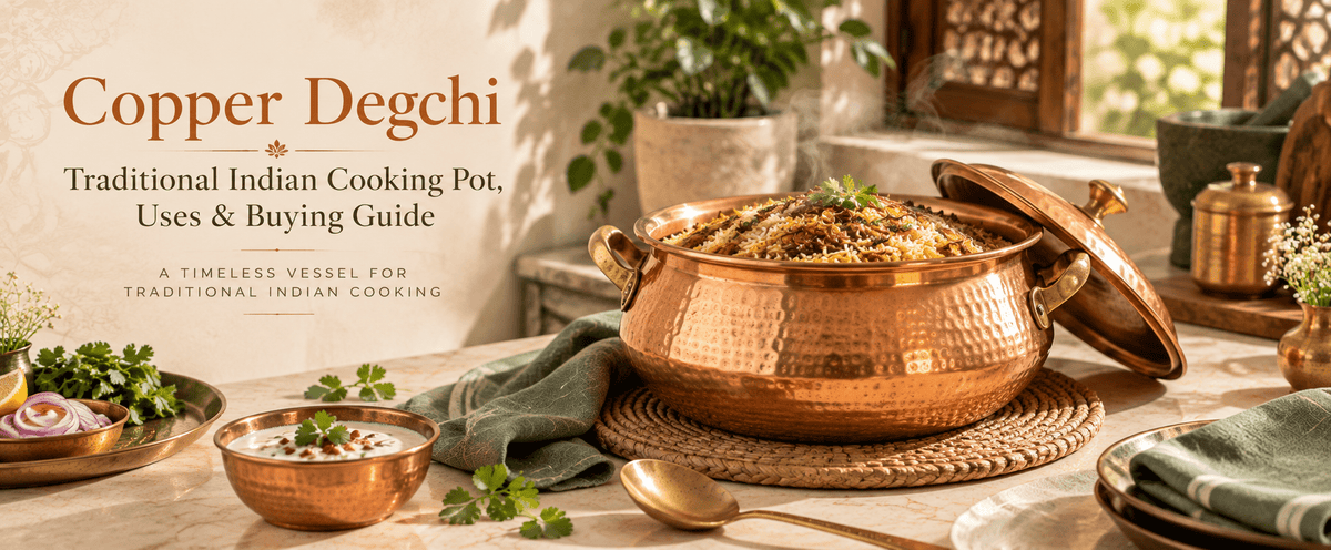 Copper Degchi: Traditional Indian Cooking Pot, Uses & Buying Guide - Royalstuffs.com