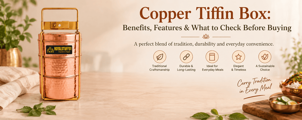 Copper Tiffin Box: Benefits, Features & What to Check Before Buying - Royalstuffs.com