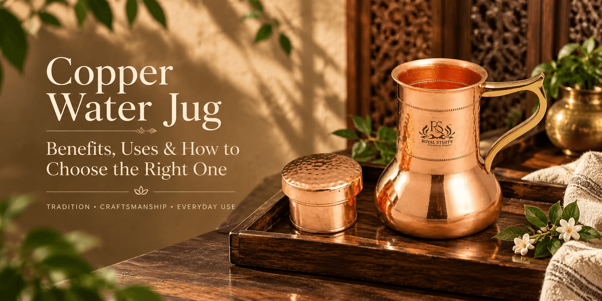 Copper Water Jug: Benefits, Uses & How to Choose the Right One - Royalstuffs.com