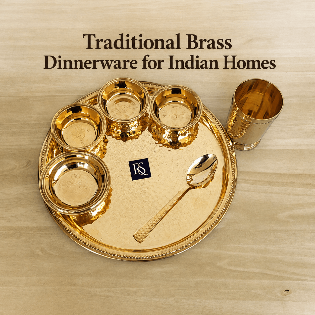 Traditional Brass Dinnerware for Indian Homes | Timeless Dining Elegance - Royalstuffs.com