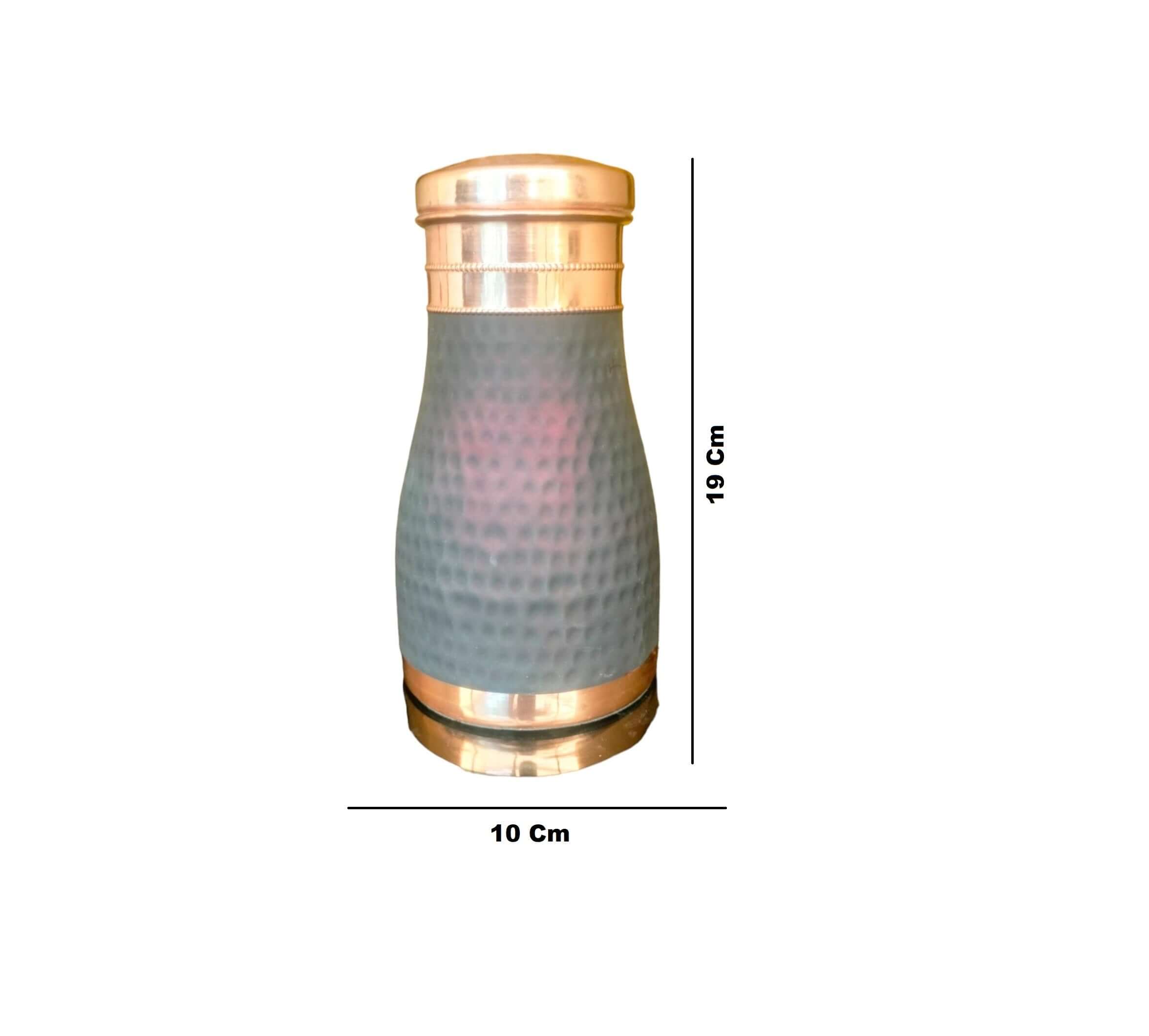 ROYALSTUFFS Water Bottle | Carafe Bottle in Hammered Black Color 1000 ml