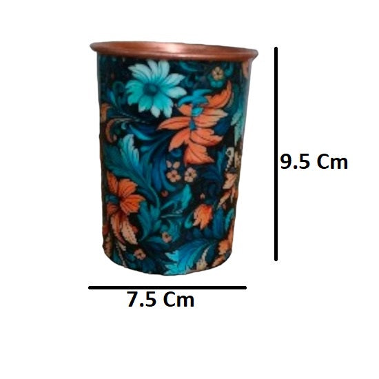 ROYALSTUFFS Pure Copper Water Dispenser Container Marble Design with Combo for Water Purposes at Home and Offices - Volume 10 Litre (Pack of 1 Pot+4 Glass +1 Bottle) - Gift Pack for Anniversary