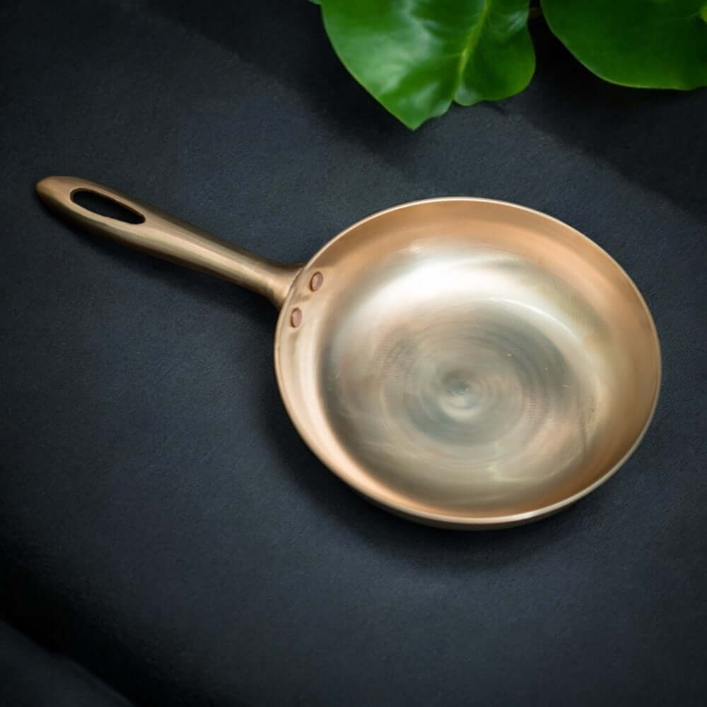 10.5 Inches Pure Bronze Fry Pan - Royalstuffs.com