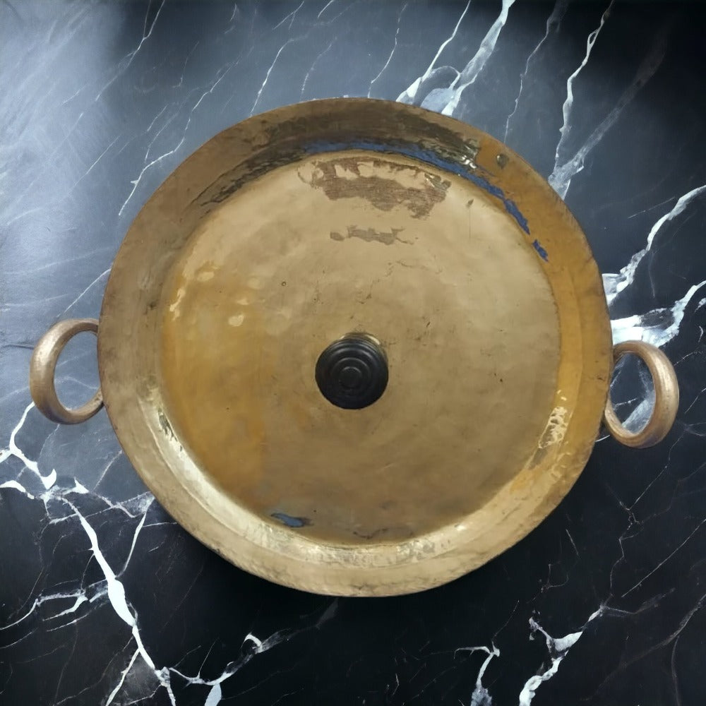 Copper Kadai Multi Purpose Hammered Kadhai for Cooking ,Capacity: 3 Liter,Weight:2.8 kg