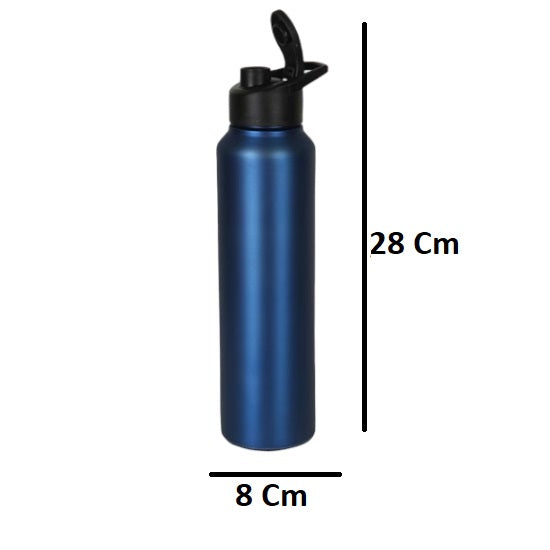 Stainless Steel Sports/Sipper Water Bottle 4000 ml Bottle  (Pack of 4, Blue, Steel)