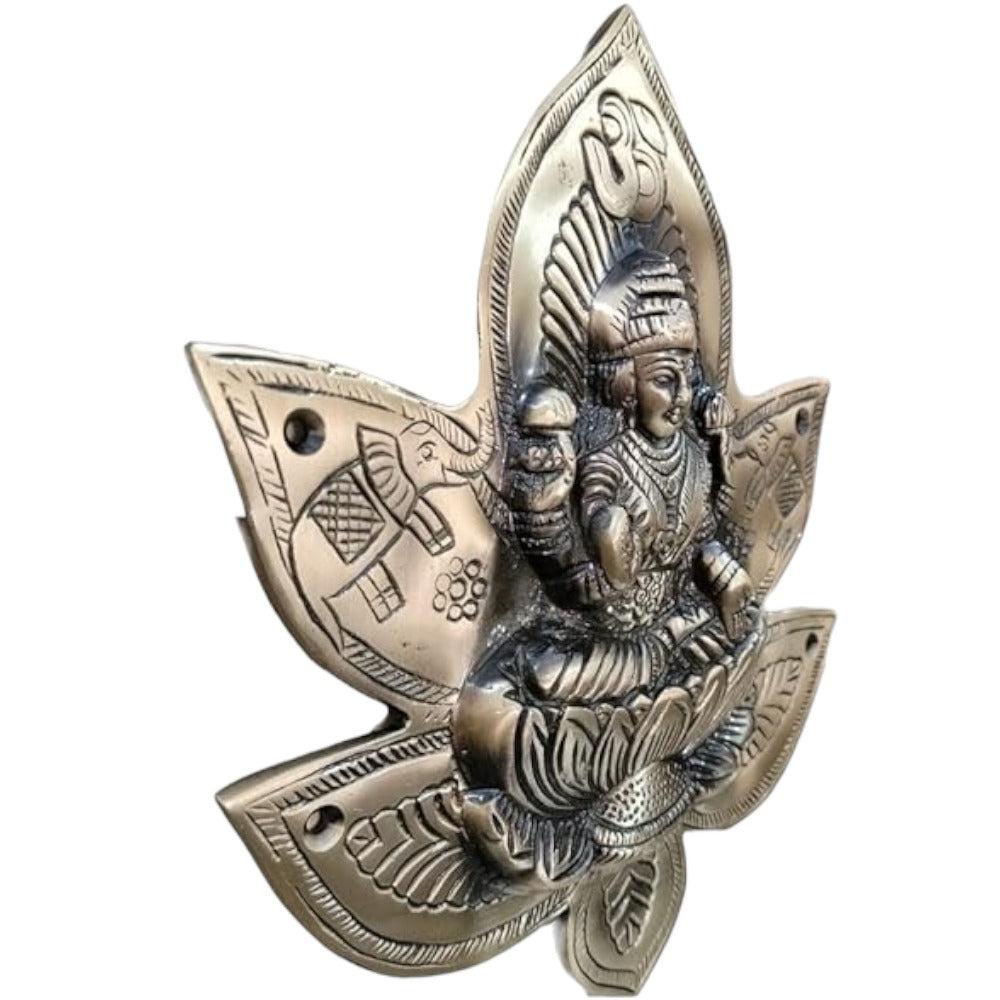 Heavy Brass Lakshmi Ganesh Patta Wall and Door Hanging Showpiece Brass Antique Unique Design,Weight:800 Gram