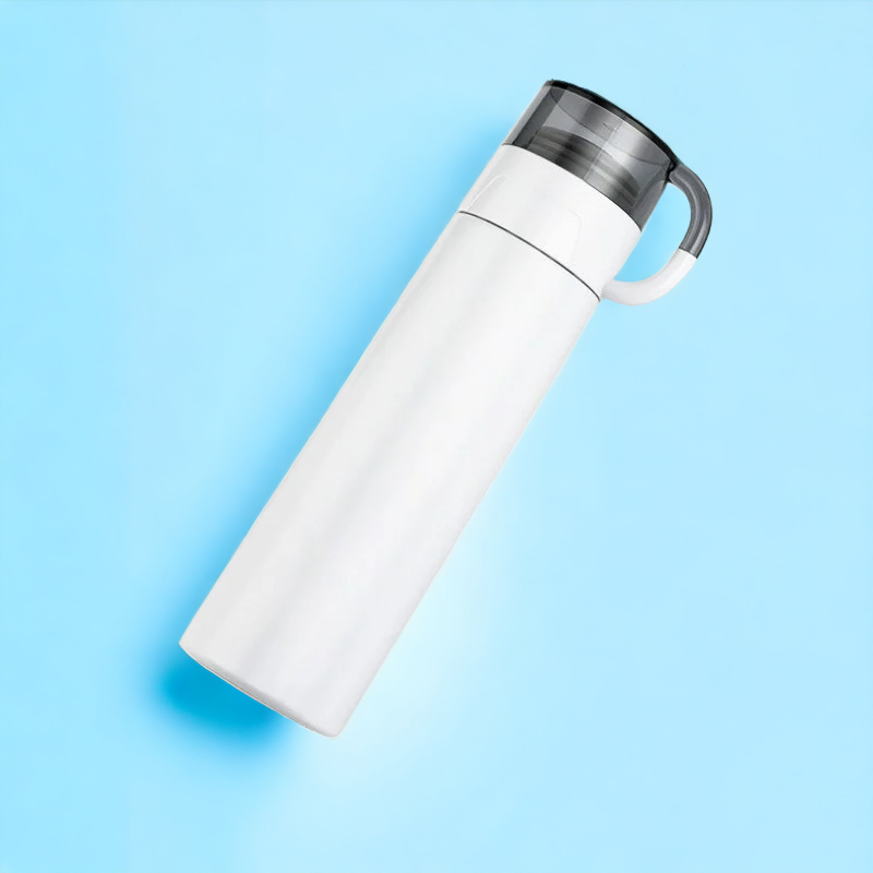 Hot & Cold Double-Wall Thermosteel Bottle, 500 ml Flask (White )