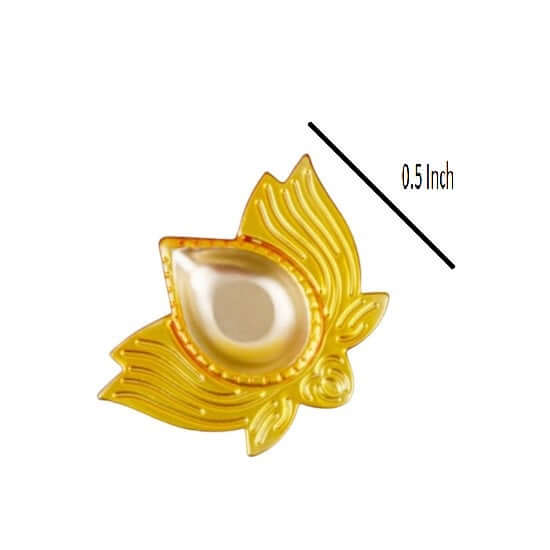 Heavy Weight Big Brass Diya Set Of 8 Festive Diwali Puja Candle Tea Light Holder Flower Petal Oil Lamp Home Temple, Office Decoration, Table Diya, Return Gift Item,Weight:800 Gram,Color:Yellow