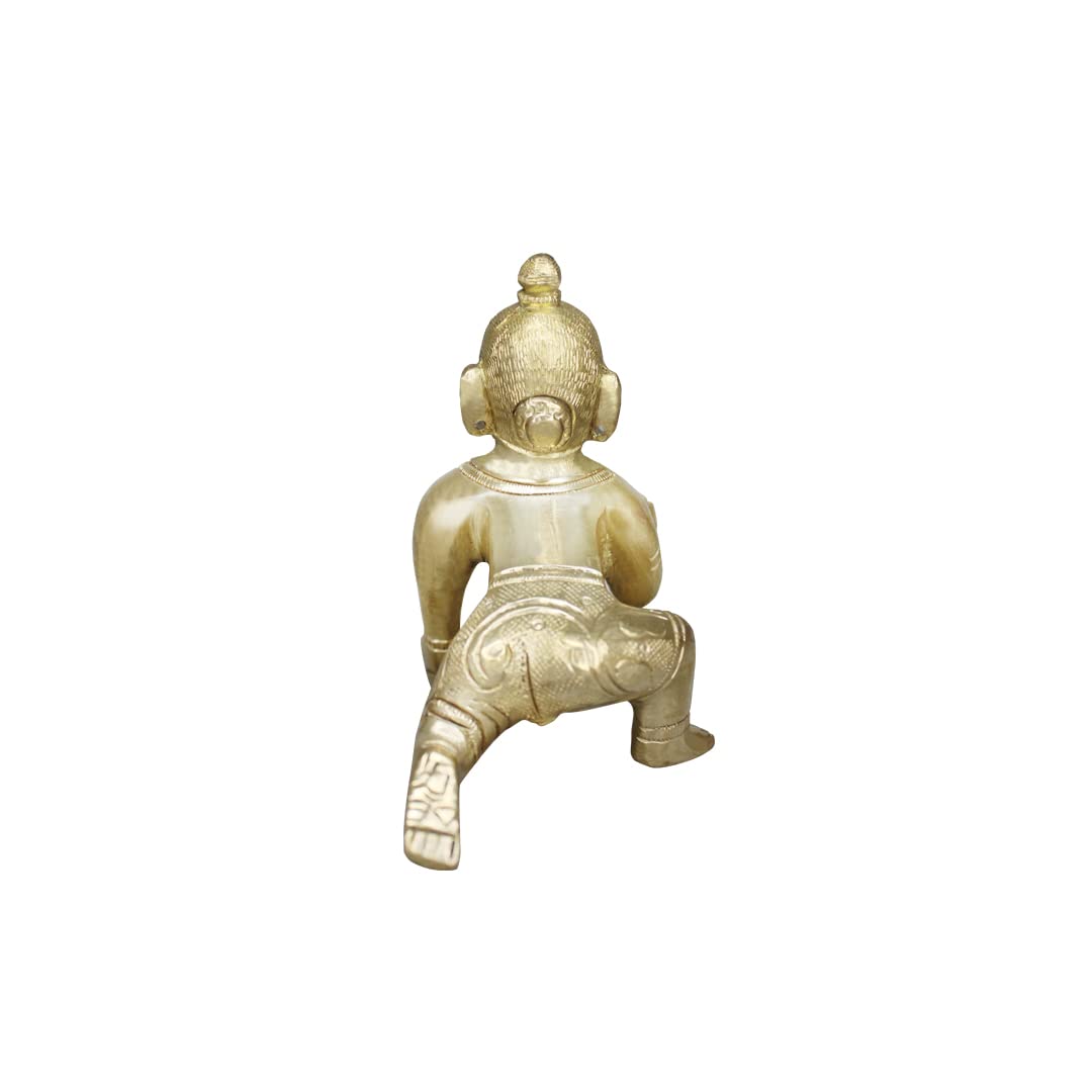 ROYALSTUFFS  Brass Laddoo Gopal, Baby Krishna,Idol Statue Sculpture, Brass Laddu Gopal Kishan, Thakurji Murti Idol Statue, Laddu Gopal Idol, Bal Gopal Murti | Weight - 530 Grams