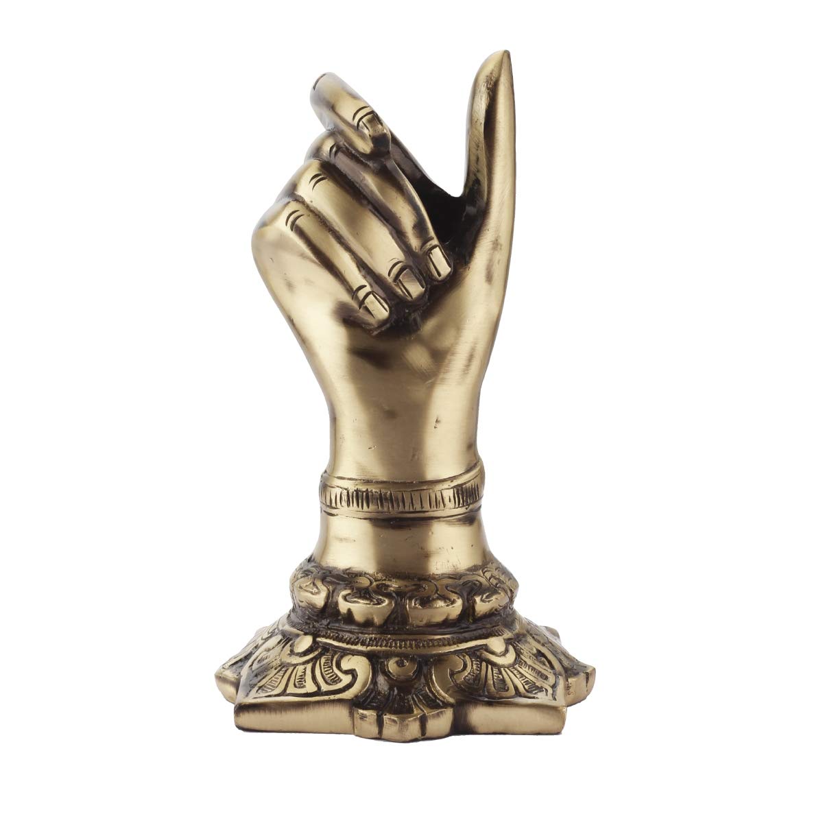 Brass Hand Shape Stylish Pen Pencil Holder 