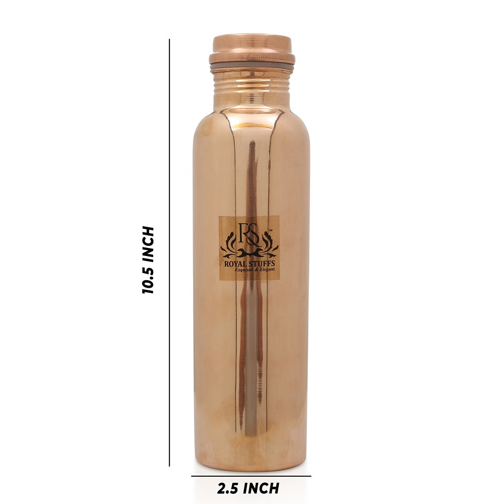 Plain Shine Copper Water Bottle 900ML