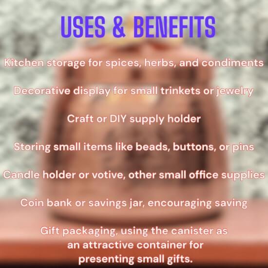 Handmade Containers with Lid | Hammered Handi / Copper & Brass Finish 150 Gm Set of 5