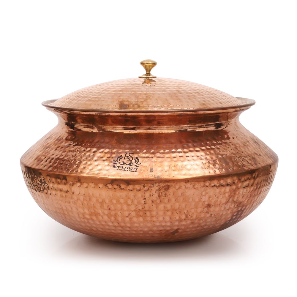 Copper Handi/Degchi with Tin Lining Inside, Volume - 15130 ML