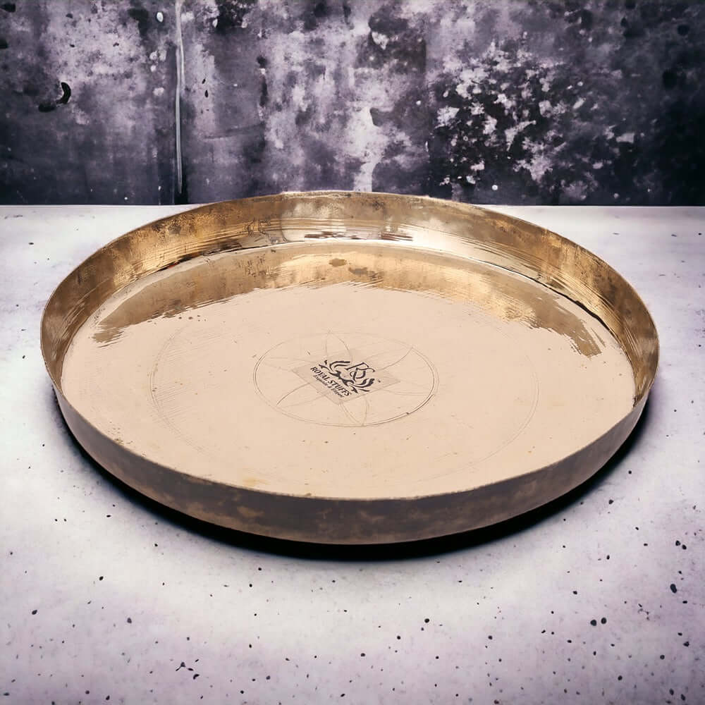 11 Inch Pure Kansa Bronze Handmade 11 inch Dinner/Lunch Plate/Thali