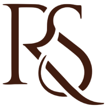 Stylized logo featuring the letters R and S in an elegant brown design on a transparent background.