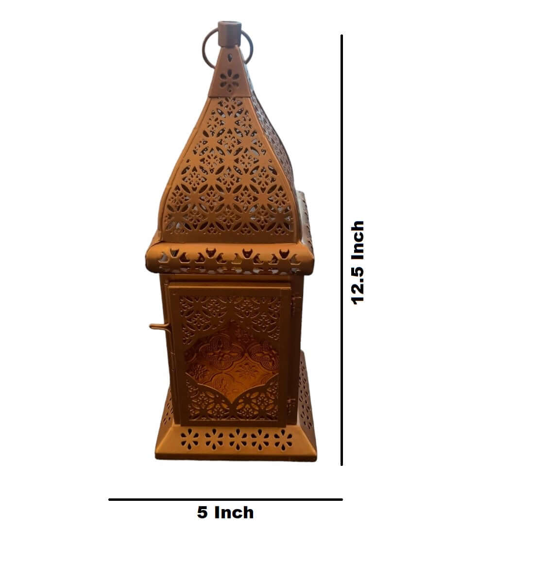 ROYALSTUFFS Metal Hanging Lantern Tealight Candle Holder (12.5 Inch)