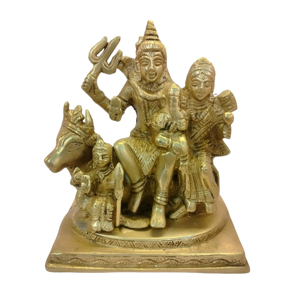 ROYALSTUFFS Shiva Family Brass (1840 Gram)