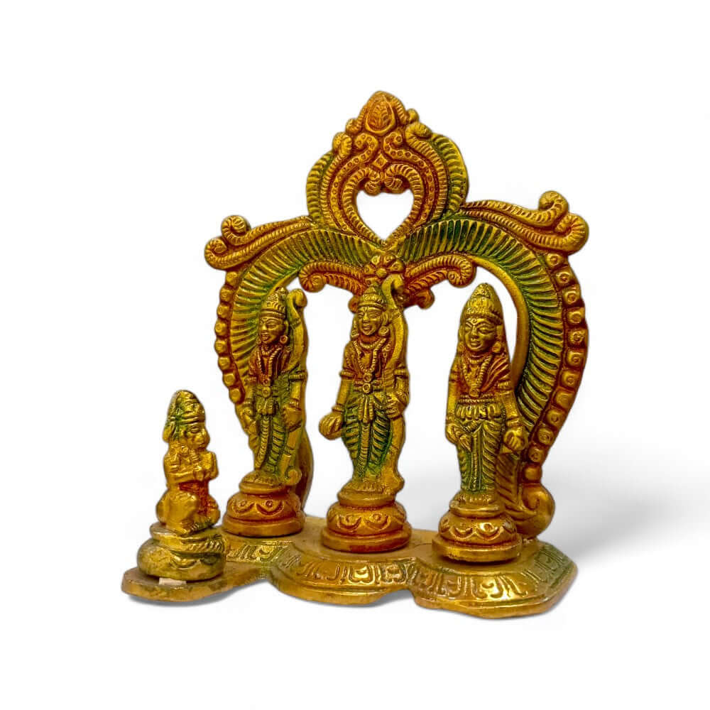 Brass Antique Colored Ram Darbar - 6 Inch