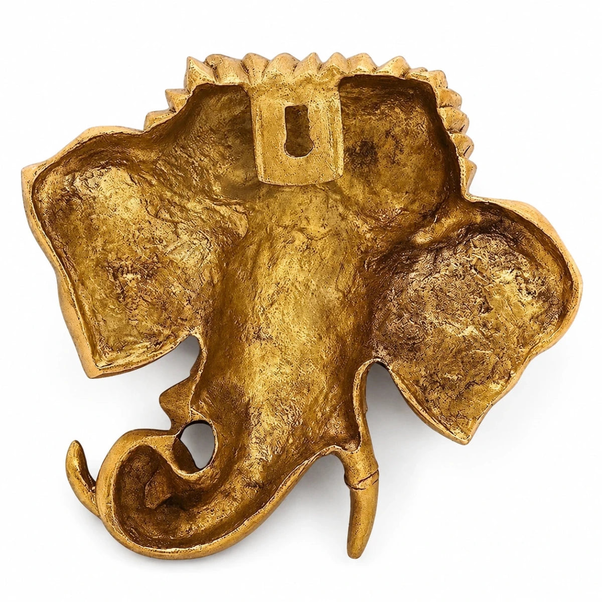 Brass Crafted Hindu God Ganesha Mask Wall Hanging - Royalstuffs.com