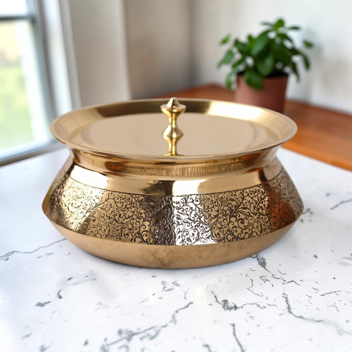 Brass Royal Handi with Lid - Royalstuffs.com