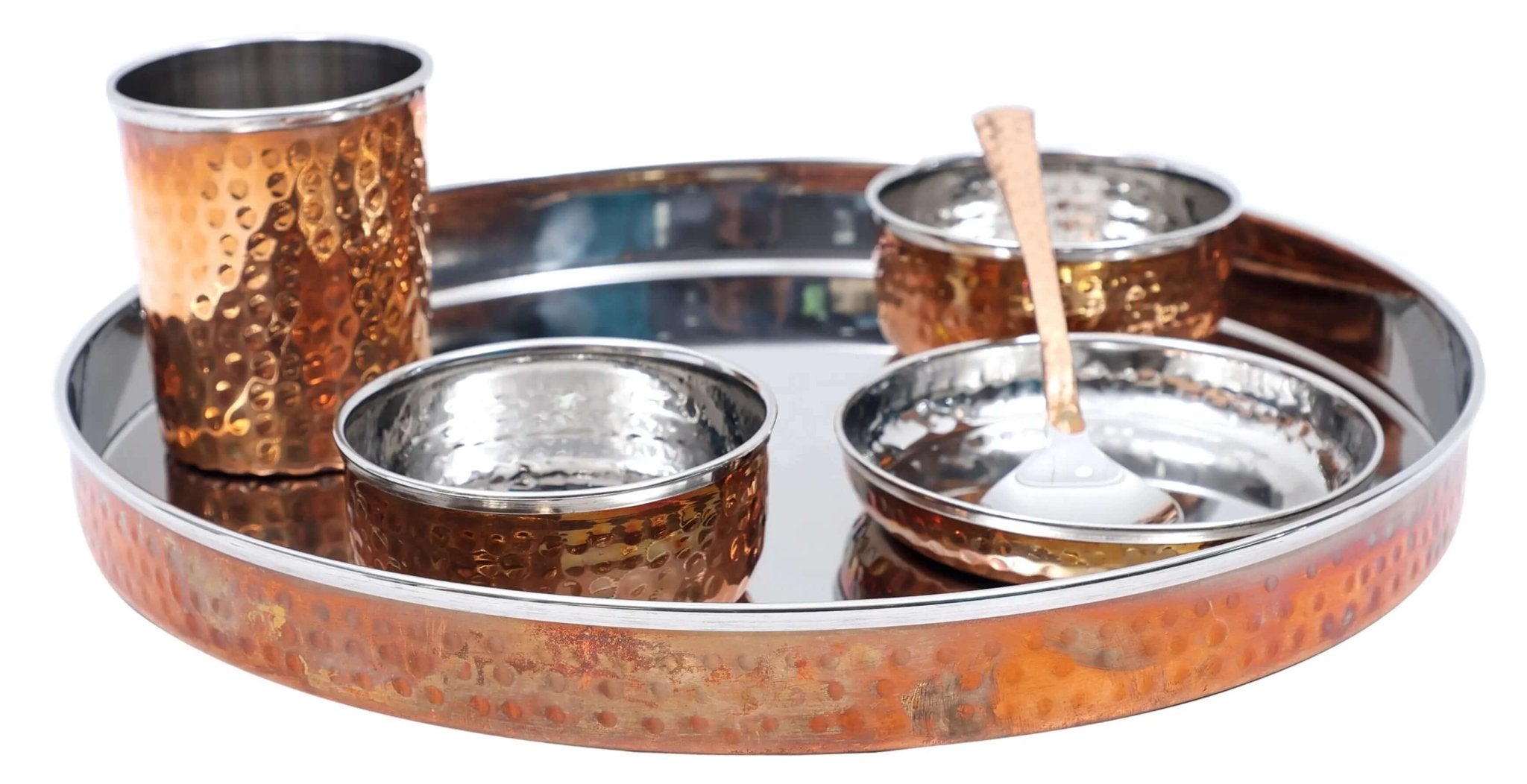Copper Plated Stainless Steel Dinner Set - Royalstuffs.com