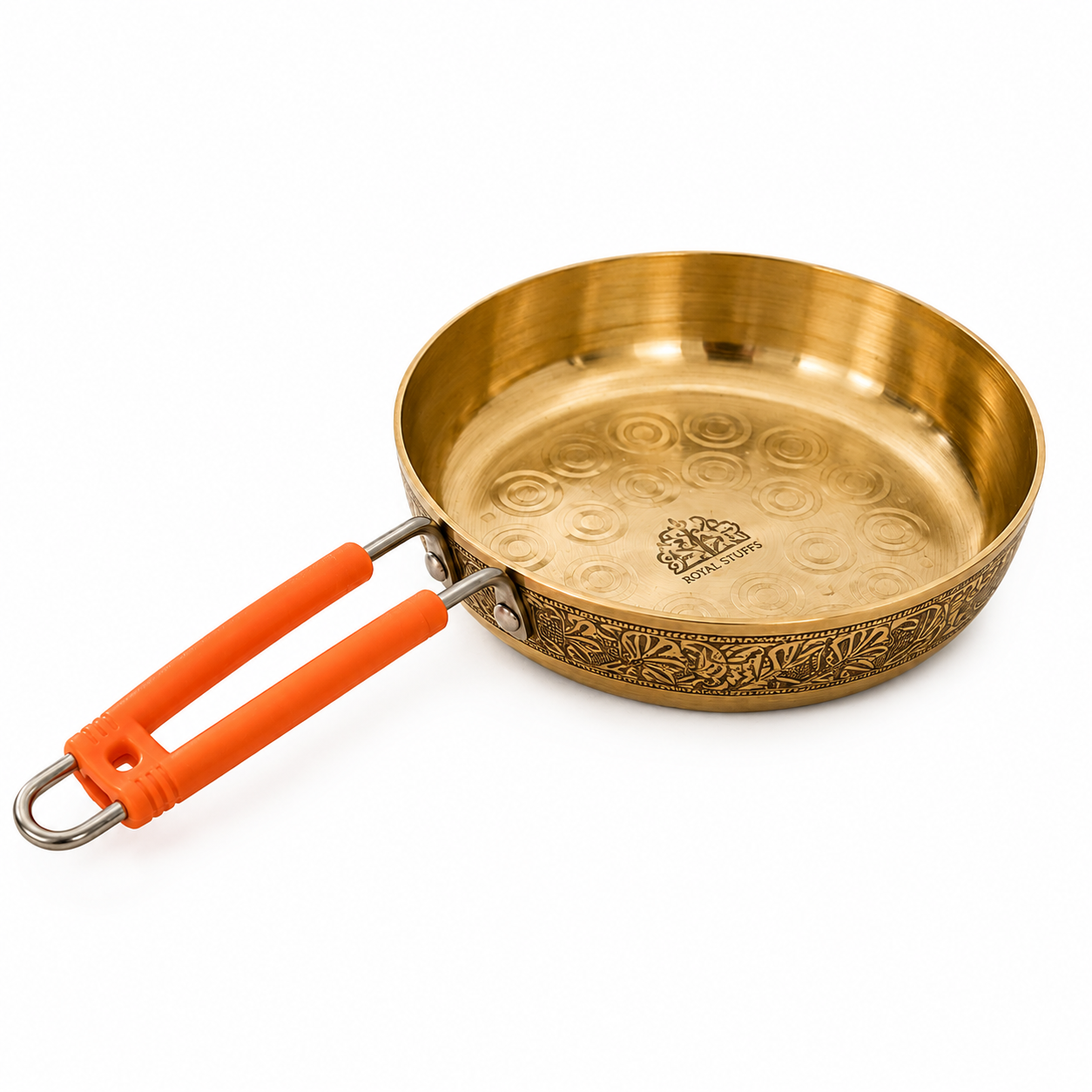 Handmade Brass Frying Pan for Cooking – Available in 1L & 1.5L