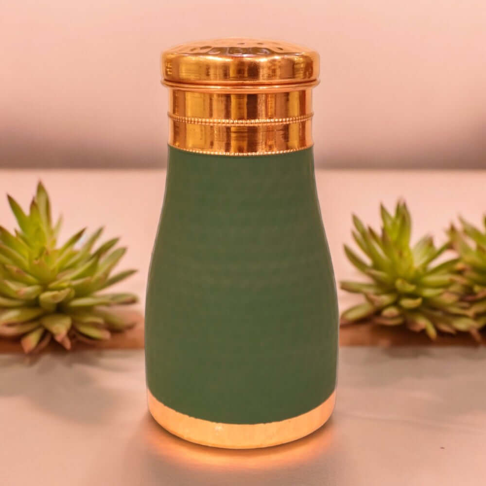 Hammered Velvet Touch Copper Bedside Carafe - 1 Liter - Royalstuffs.com