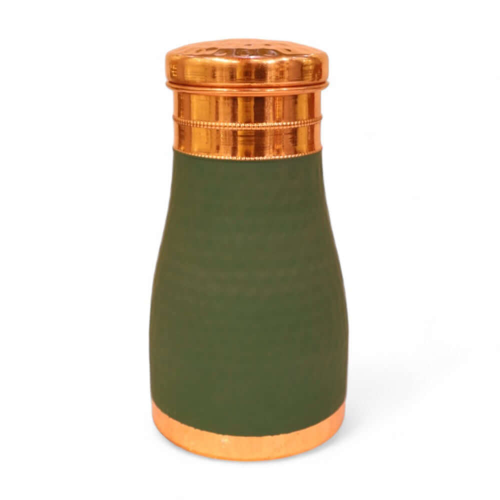 Hammered Velvet Touch Copper Bedside Carafe - 1 Liter - Royalstuffs.com
