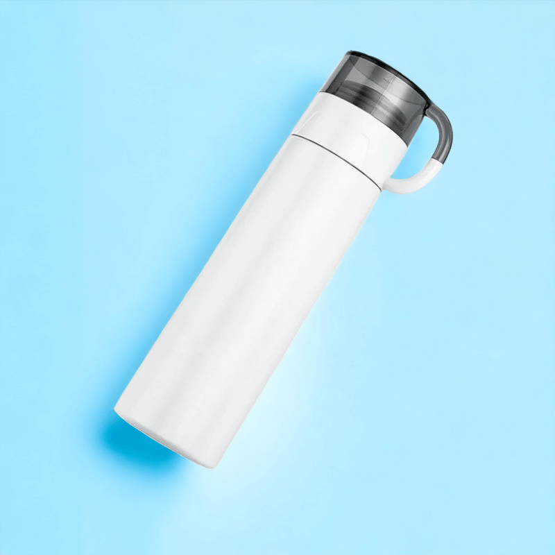 Hot & Cold Double-Wall Thermosteel Bottle, 500 ml Flask (White ) - Royalstuffs.com