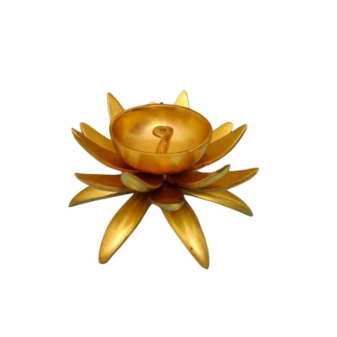 Lotus Shape Diya 1 kg weight for Pooja room and Decor - Royalstuffs.com