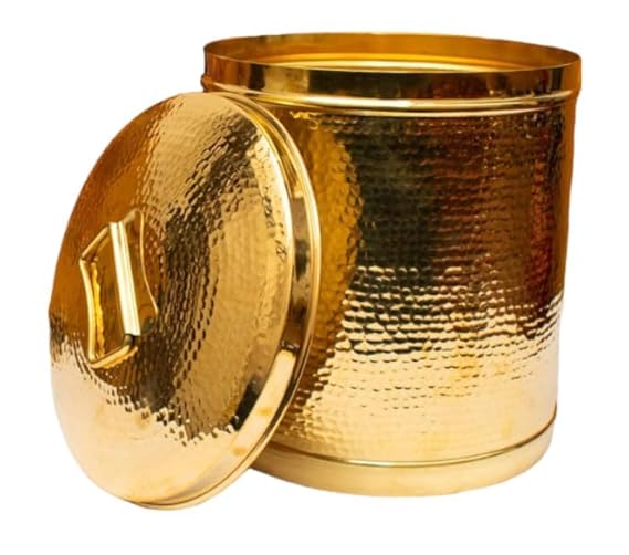 Pure Brass Storage Pawali Traditional Container Brass Container Brass Storage Box - Royalstuffs.com