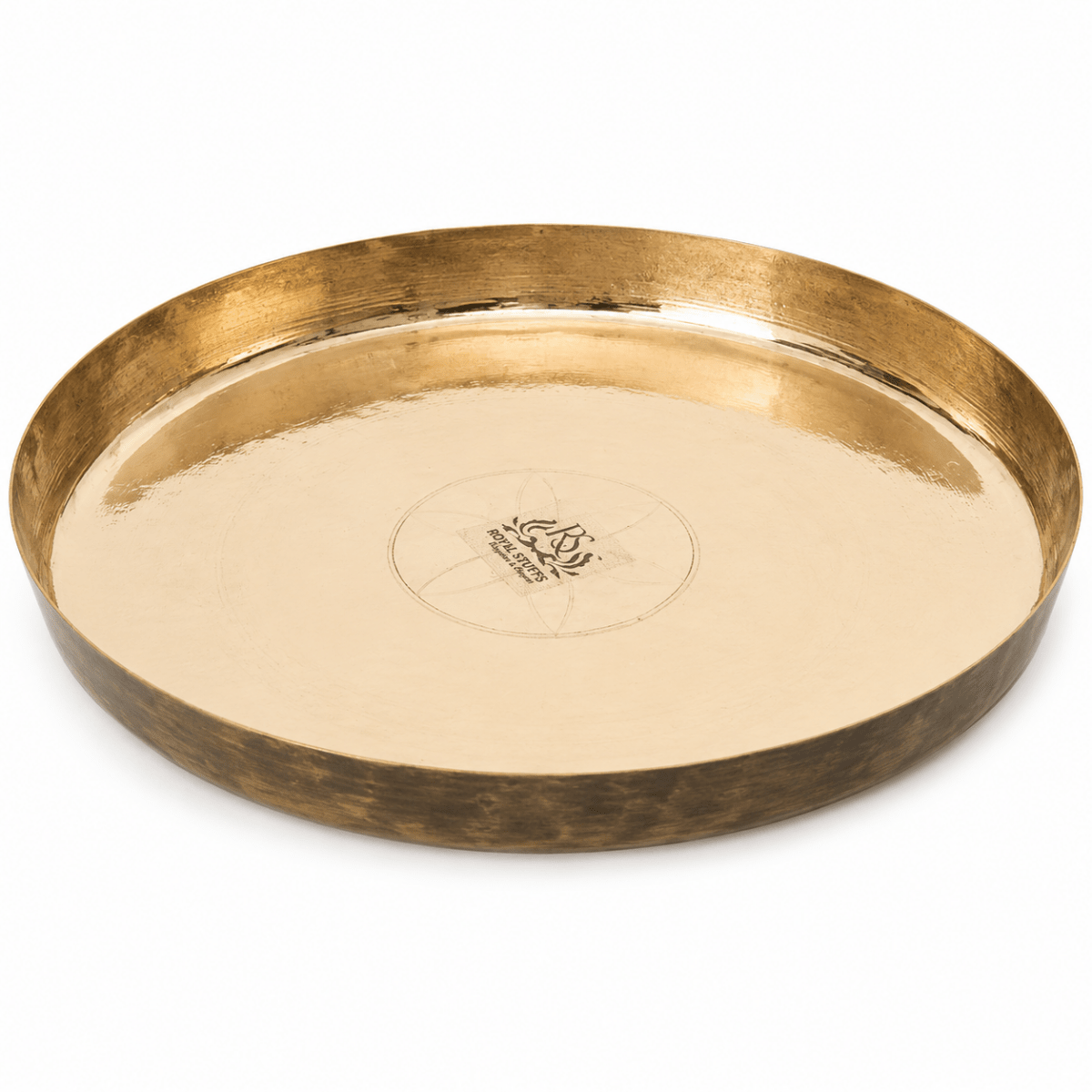 Pure Kansa Bronze Handmade Dinner/Lunch Plate/Thali - Royalstuffs.com