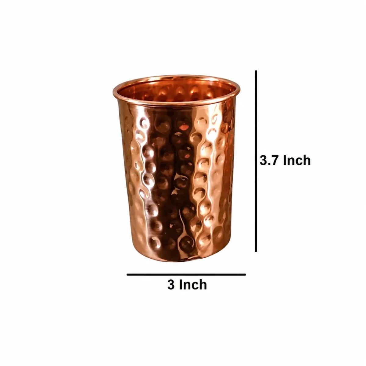 ROYALSTUFFS 12 Liters Pure Copper Drinkware Water Dispenser Hammered Finish- Ayurveda Health Healing Water Container Tank with 4 Matching Tumbler Glasses and 2 Copper Bottle - Royalstuffs.com