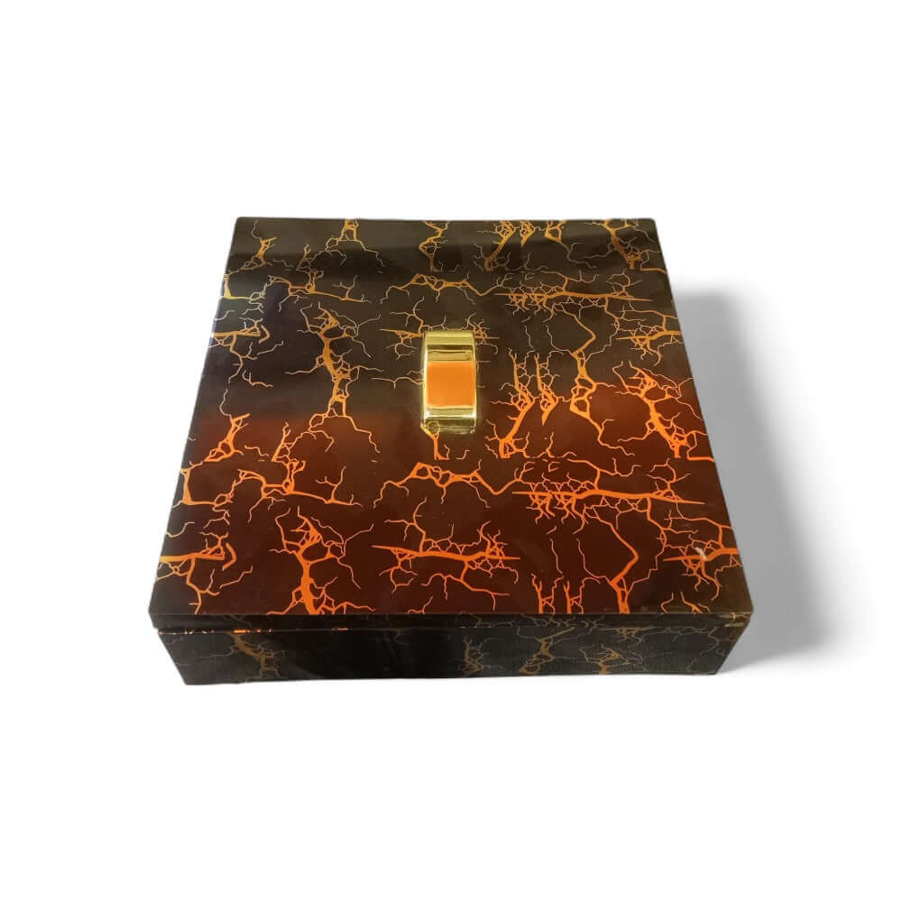ROYALSTUFFS Designer Plastic Dry Fruit Box in Black Color - Royalstuffs.com