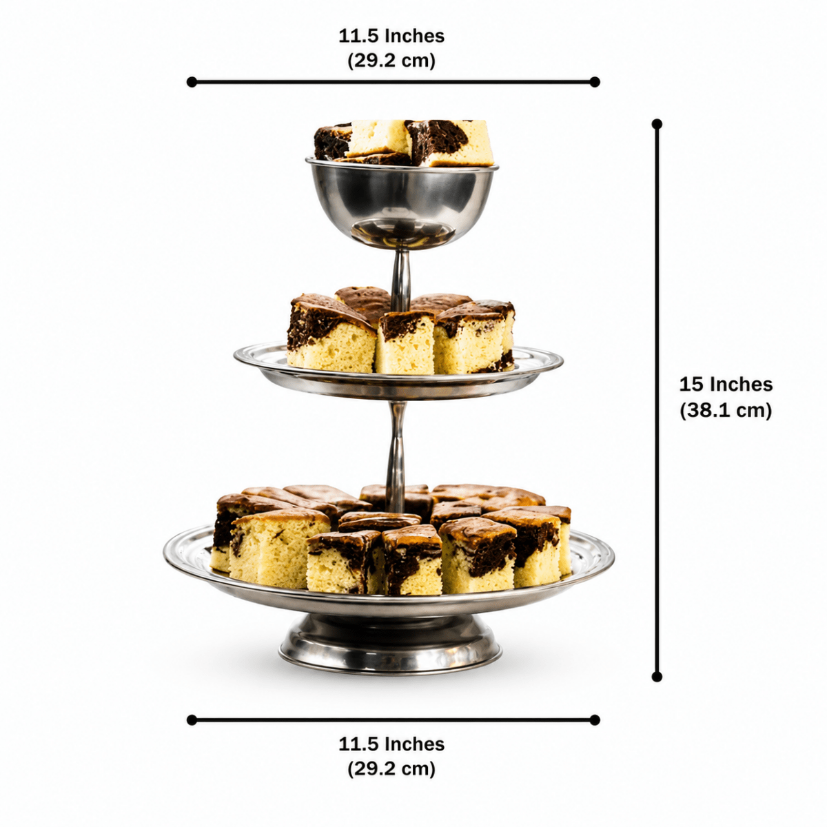 ROYALSTUFFS Easy Trade 3 Tier Snack Serving Stand/Cake Stand (Set of 1) - Royalstuffs.com