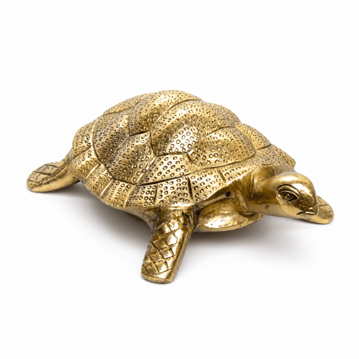 ROYALSTUFFS Handmade Vaastu Brass Tortoise Figurine - Royalstuffs.com