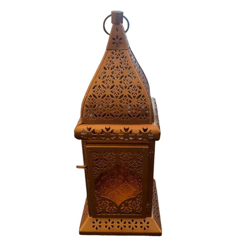 ROYALSTUFFS Metal Hanging Lantern Tealight Candle Holder (12.5 Inch) - Royalstuffs.com