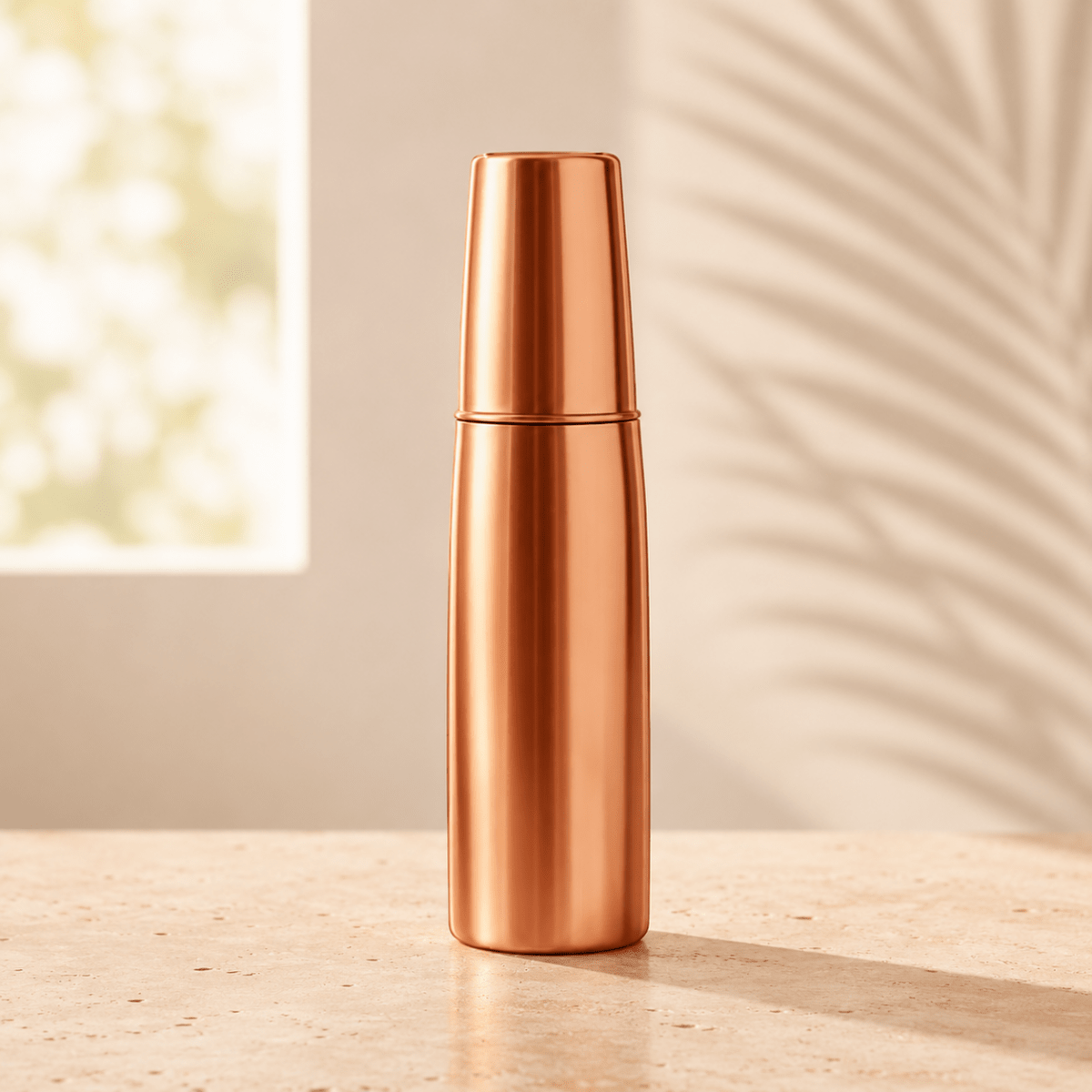 ROYALSTUFFS Premium Quality Copper Bottle with Glass for Water 1000ml - Royalstuffs.com