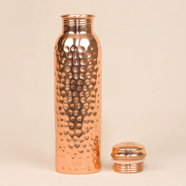 Hammered Copper Water Bottle, 950 ml