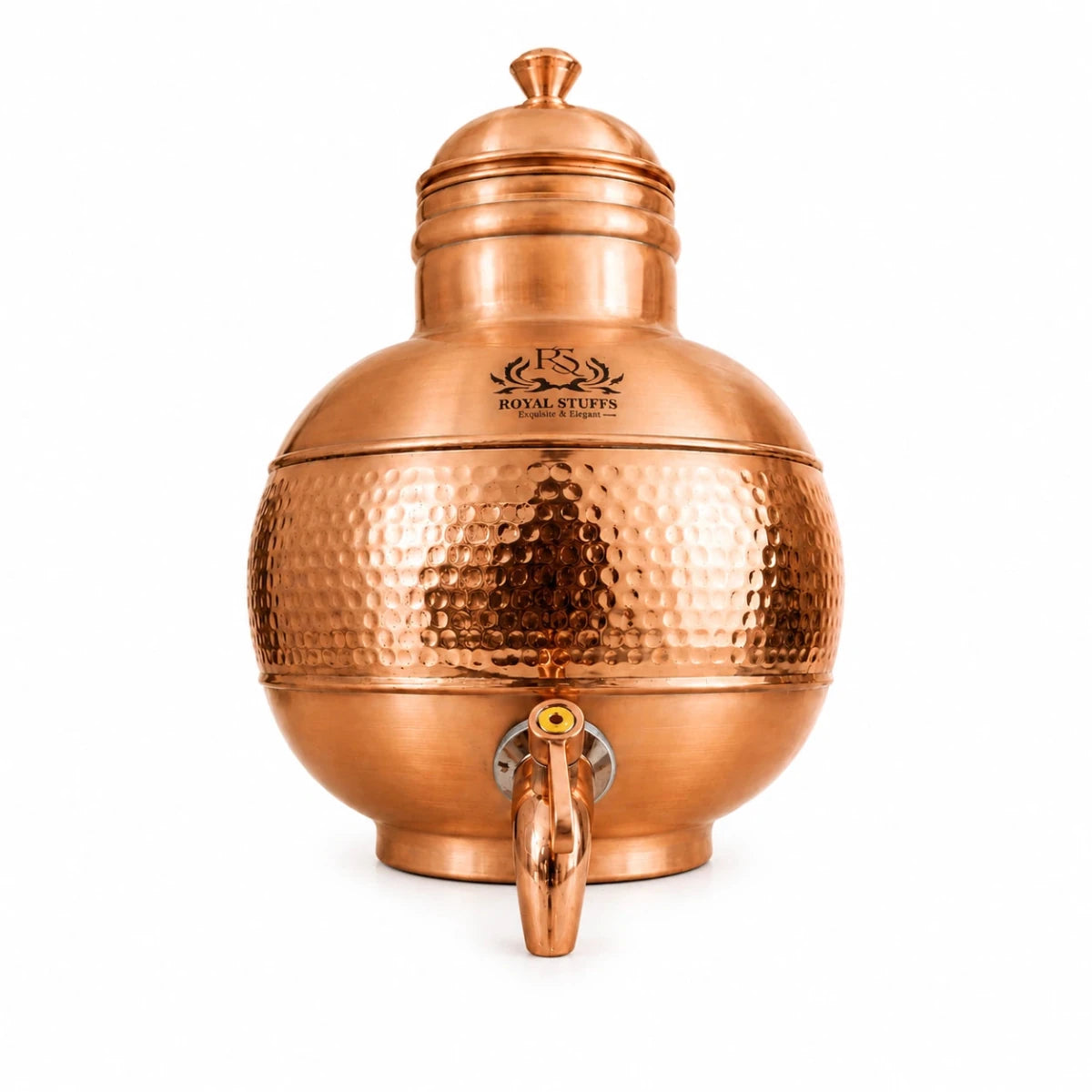 Vintage Copper Water Pot with Brass Spout - 5L (2.4 lbs) - Royalstuffs.com