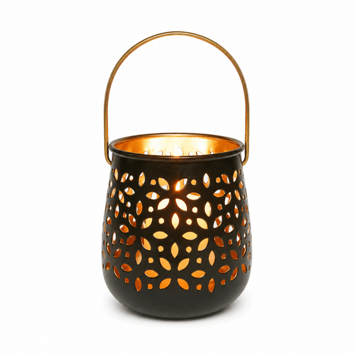 Wall Hanging Metal T-Light Candle Holder Lantern for Home Decor - Royalstuffs.com