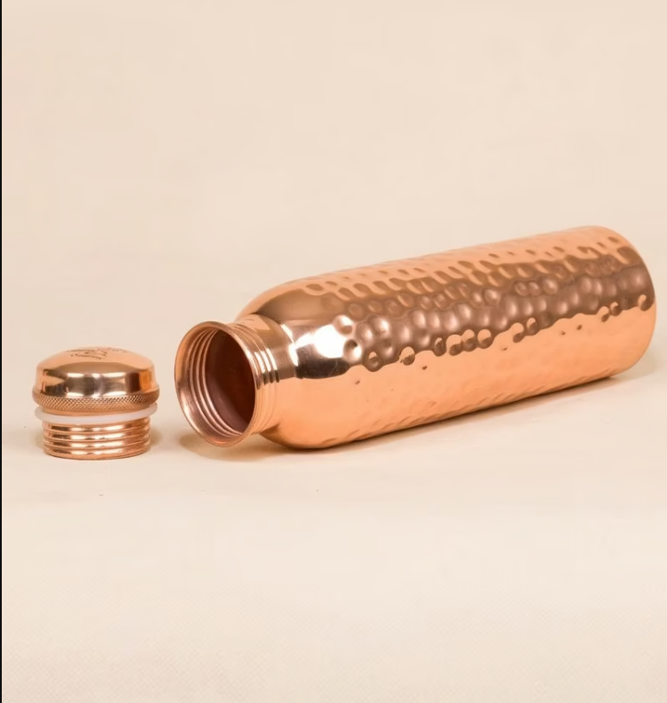 Hammered Copper Water Bottle, 950 ml