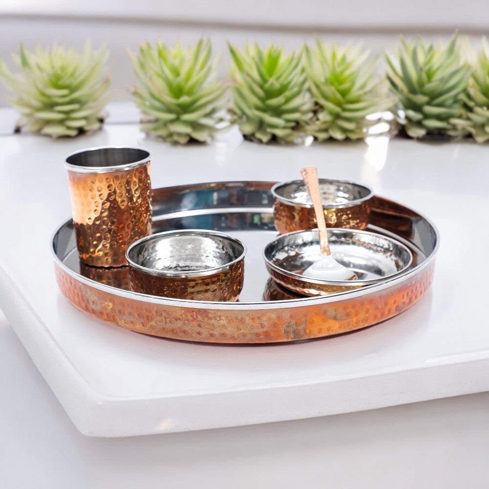 Copper Plated Stainless Steel Dinner Set