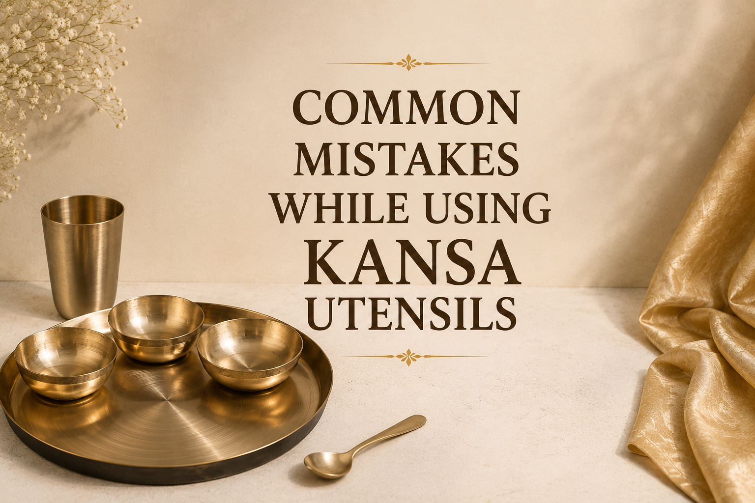 Common Mistakes While Using Kansa Utensils | Complete Care Guide