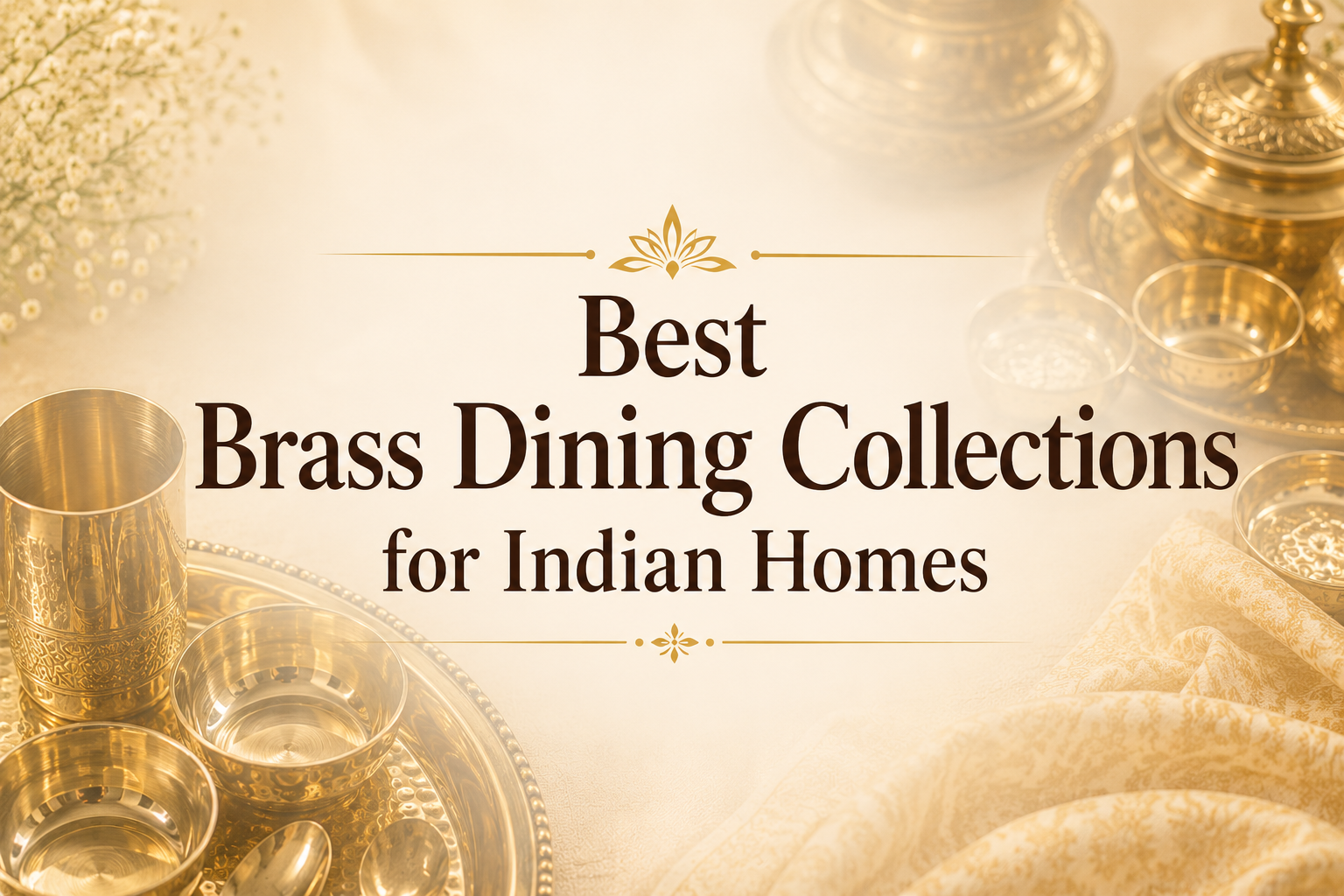 Best Brass Dining Collections for Indian Homes | Timeless Traditional Elegance