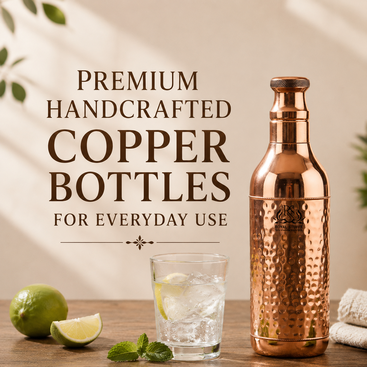 Premium Handcrafted Copper Bottles for Everyday Use | Timeless Copper Drinkware