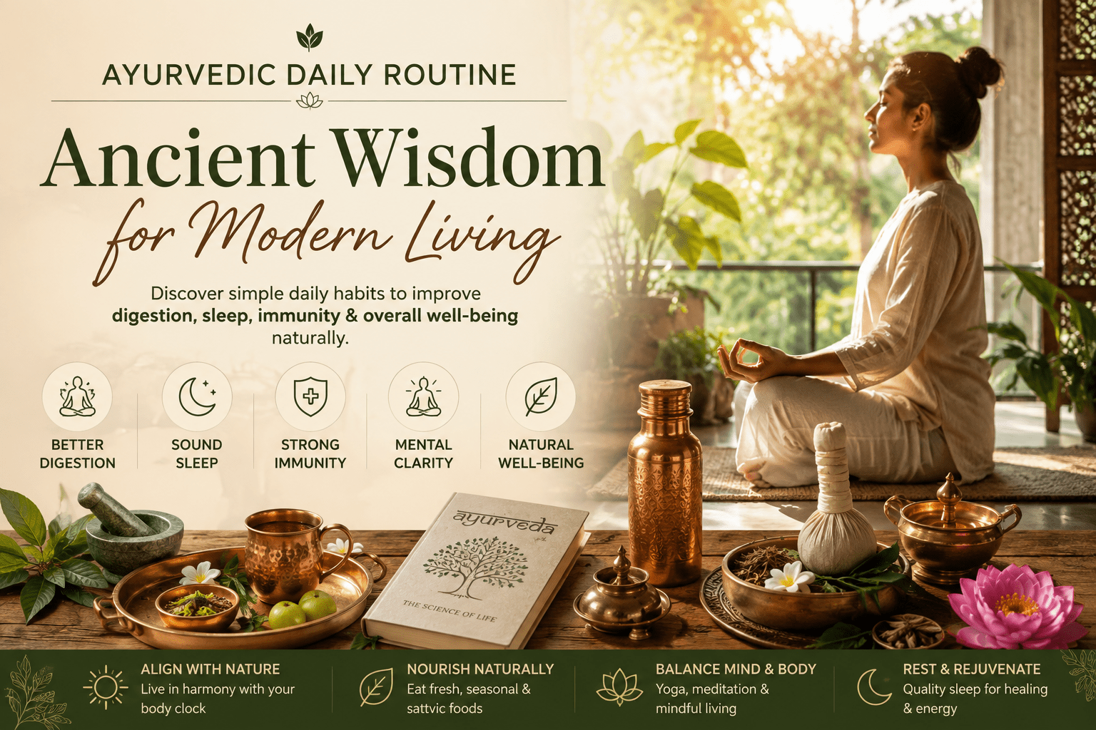 Ayurvedic Daily Routine: Ancient Wisdom for Modern Living - Royalstuffs.com